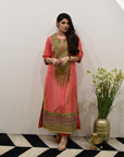 EXCLUSIVE EDIT TISSUE YOKE KURTA SET