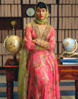 NILOUFER ROSE PINK GULRANG ANARKALI SET