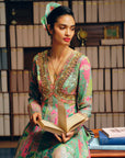 NILOUFER GREEN GULRANG ANARKALI SET