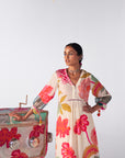 Sakhi Ivory Flower Printed Kurta Set