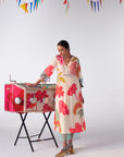 Sakhi Ivory Flower Printed Kurta Set