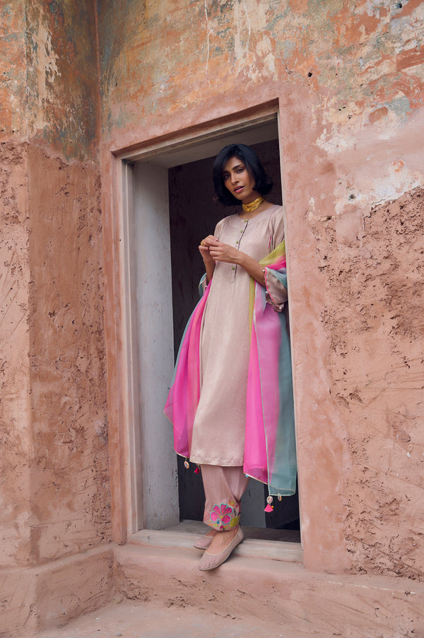 Safar Shimmer Foil Kurta Set