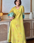 Roohi likhde In Zyra Yellow Nadira Printed Kurta Set