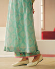 Zyra Powder Blue Mehzbeen Printed Kurta Set