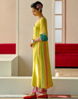 Zyra Yellow Nadira Printed Kurta Set