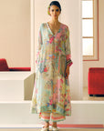 Zyra Ivory Gulrang Kaftan Kurta Set
