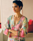 Zyra Ivory Gulrang Kaftan Kurta Set
