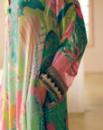 Zyra Green Gulrang Kaftan Kurta Set