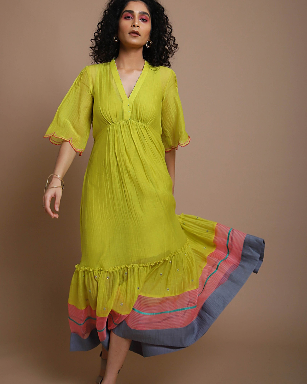 Life in Pink Tiered Dress – Raji Ramniq